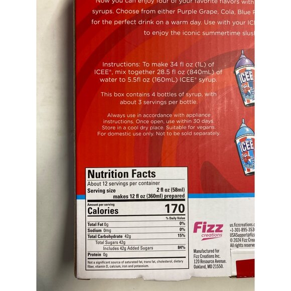 ICEE Home Slushie Maker with 4 Syrup Packs - New Ice Machine In Box - Picture 4 of 9